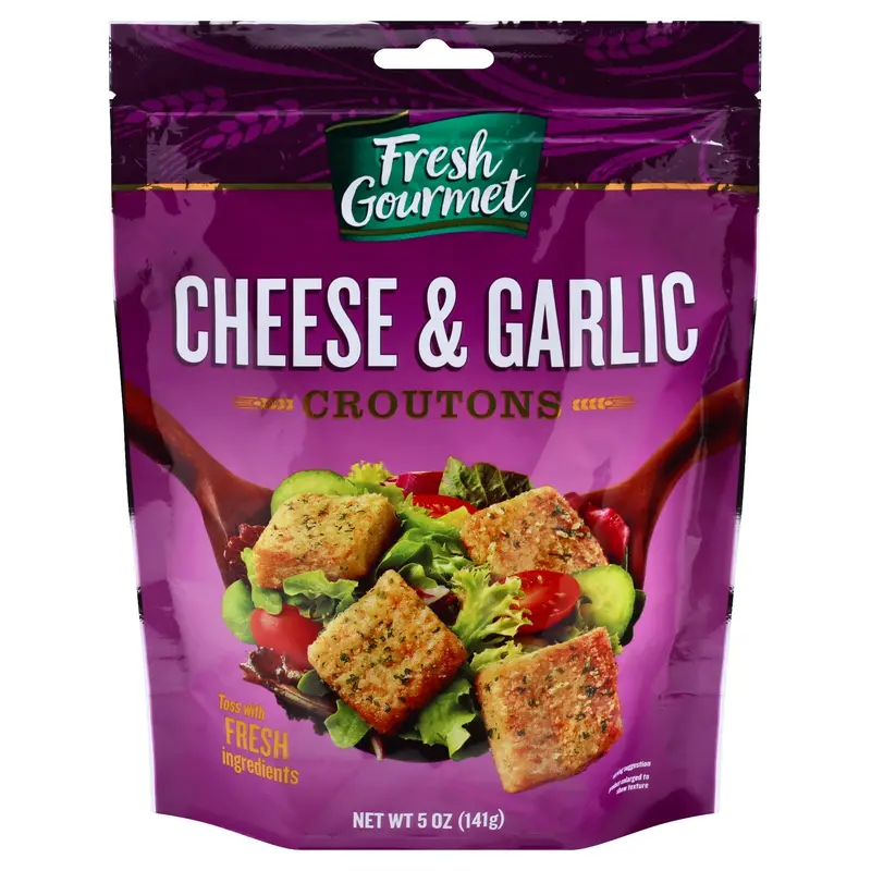 Fresh Gourmet Cheese & Garlic Croutons 5 oz