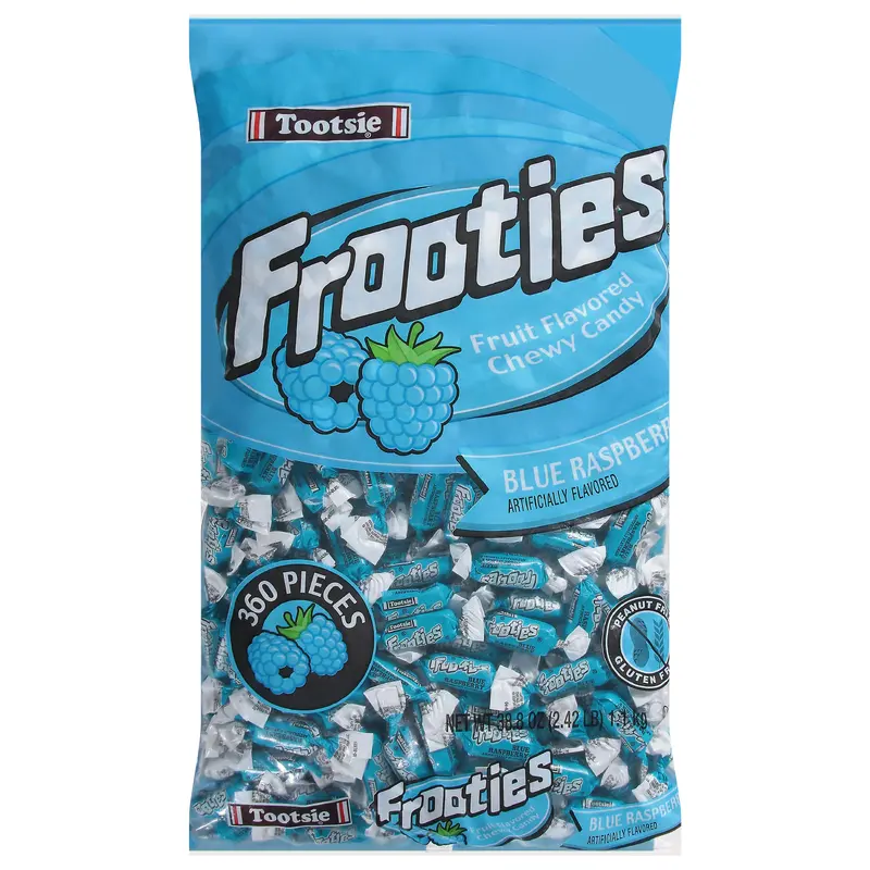Frooties Chewy Blue Raspberry Candy 360 ea