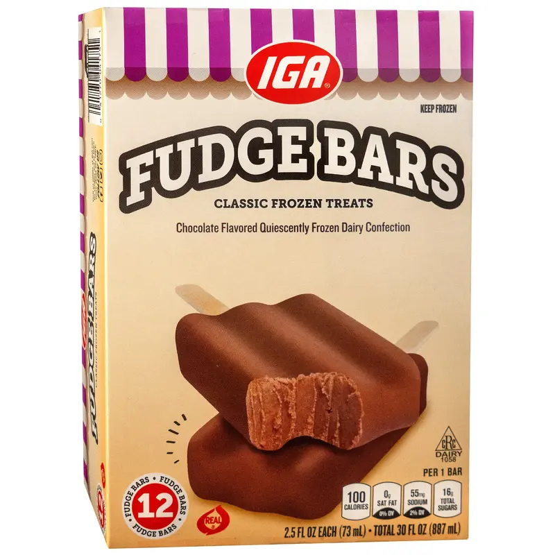 FUDGE BARS 12 CT BOX 30 oz