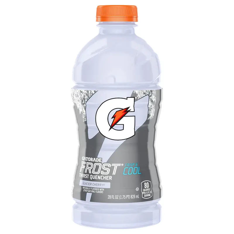 Gatorade Frost White Glacier Cherry Sports Drink Bottle