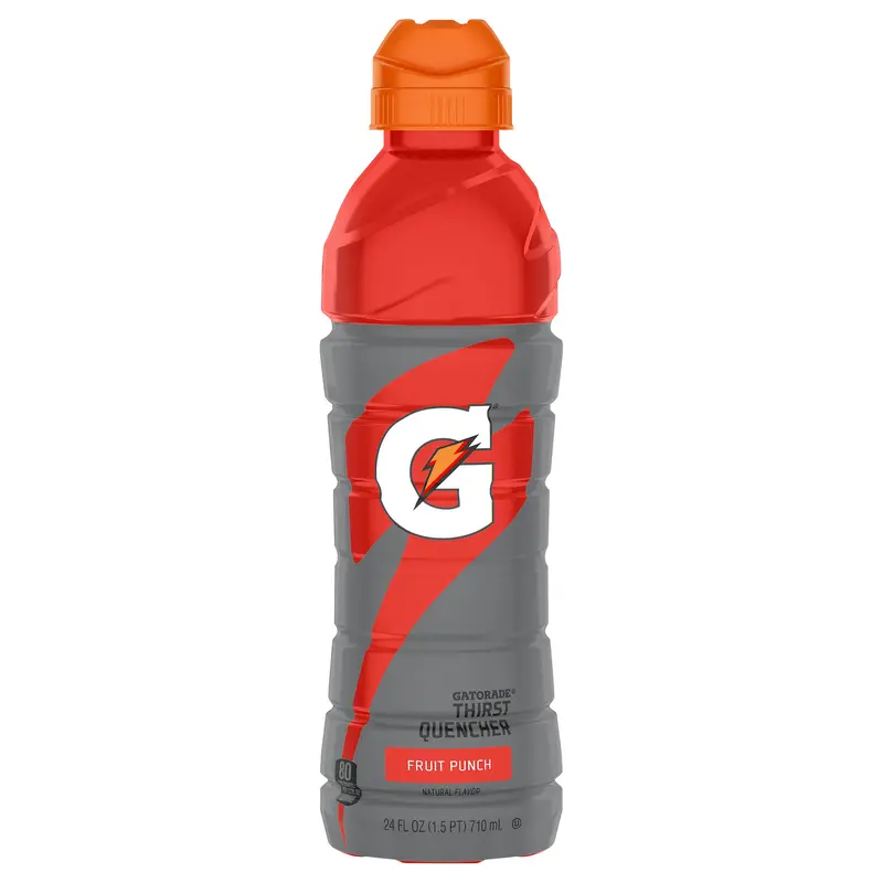 Gatorade Thirst Quencher Fruit Punch Natural Flavor 24 Fl Oz