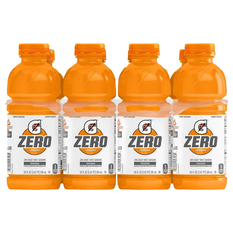 Gatorade Zero Zero Sugar Thirst Quencher Orange 20 Fl Oz 8 Count