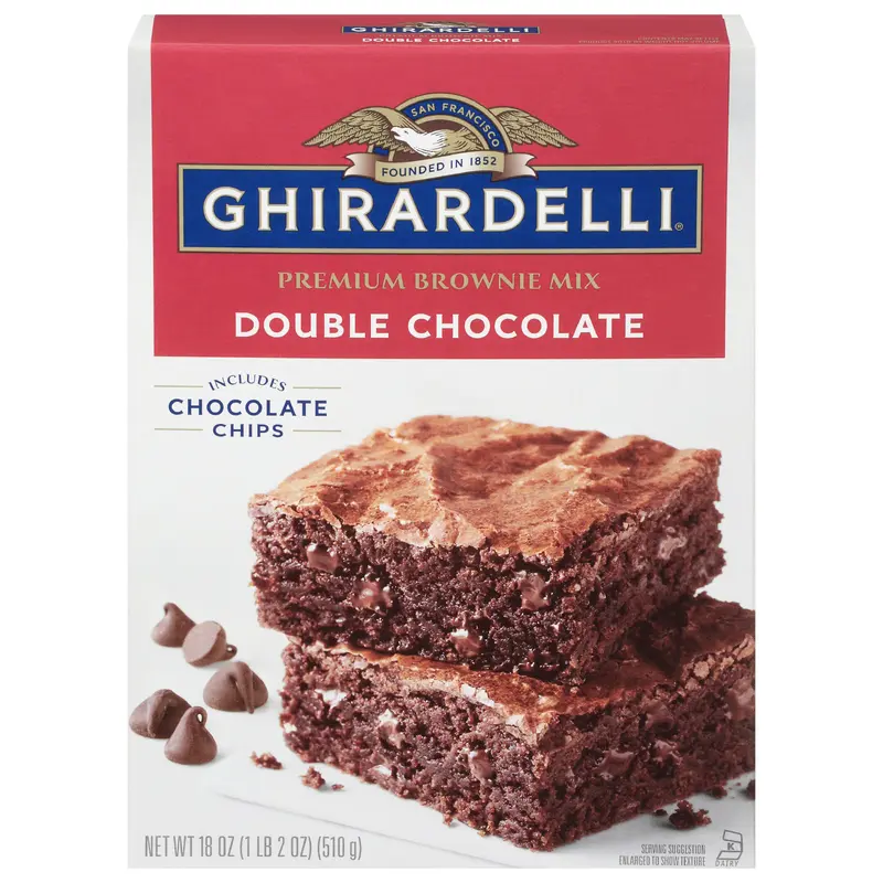 GHIRARDELLI Double Chocolate Premium Brownie Mix