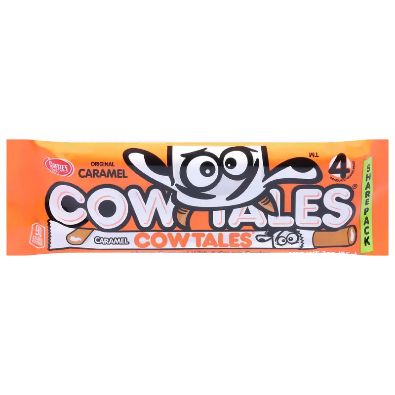 Goetze's Original Caramel Cow Tales Share Pack 4 ea