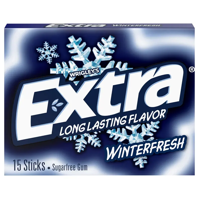 EXTRA Gum Winterfresh Sugar Free Chewing Gum, Single Pack, 15 Stick