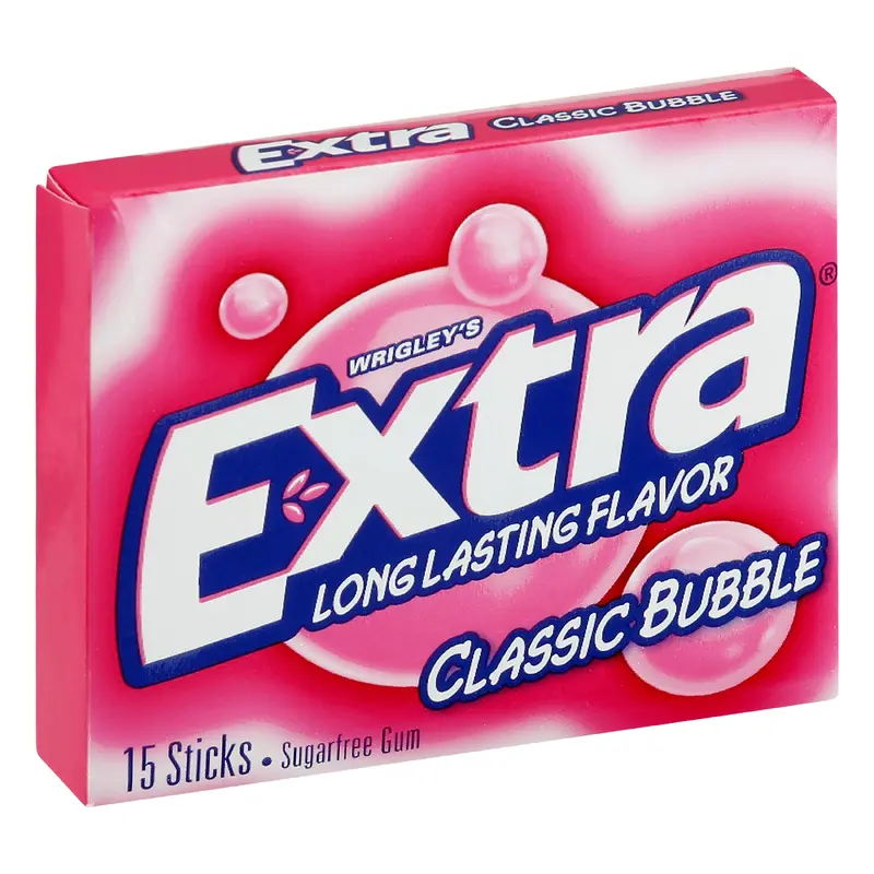 Extra Sugarfree Classic Bubble Gum 15 ea