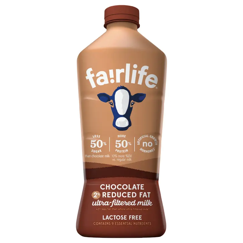 fairlife 2% Chocolate Ultra-Filtered Milk, Lactose Free, 52 fl oz