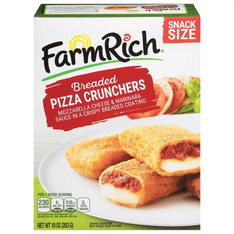 Farm Rich Breaded Pizza Crunchers Snack Size 10 oz
