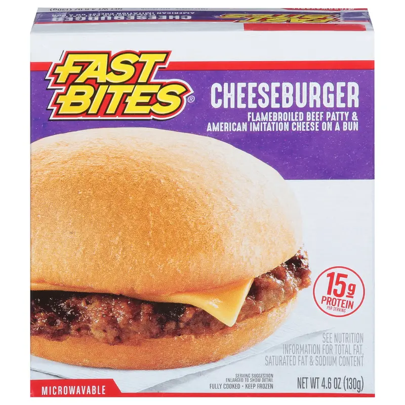Fast Bites Cheeseburger 4.6 oz