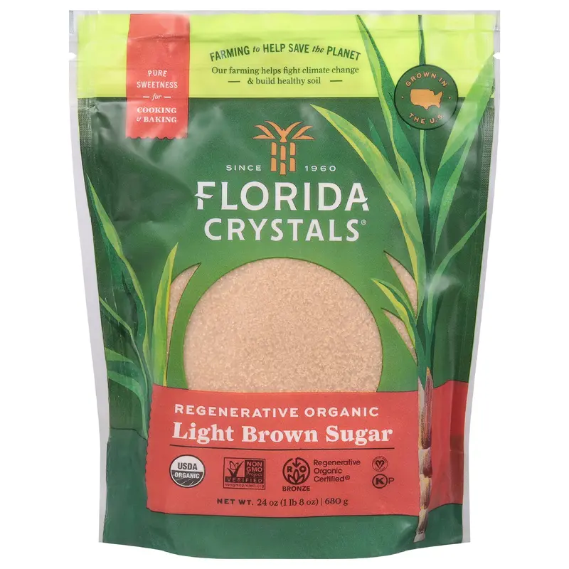 Florida Crystals Regenerative Organic Light Brown Sugar 1.5 lb