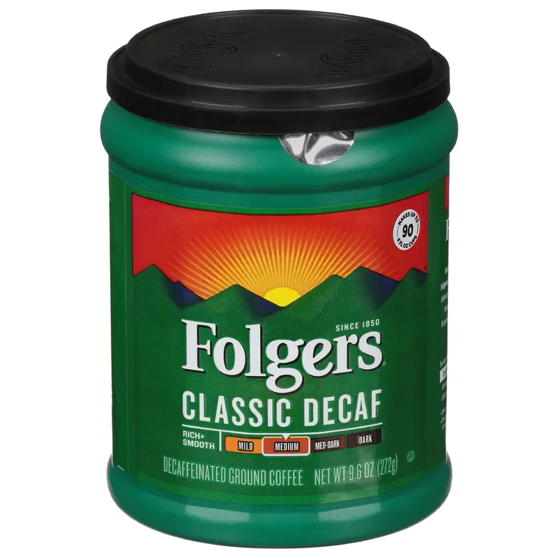 Folgers Classic Decaf Medium Ground Coffee 9.6 oz