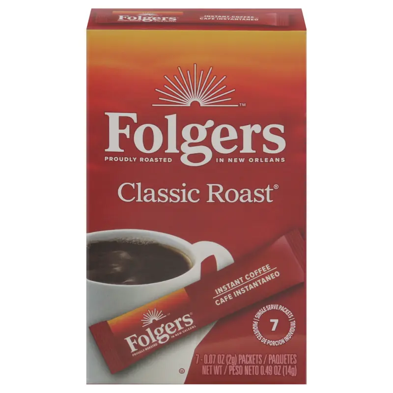 Folgers Instant Classic Roast Coffee 7 - 0.07 oz Packets
