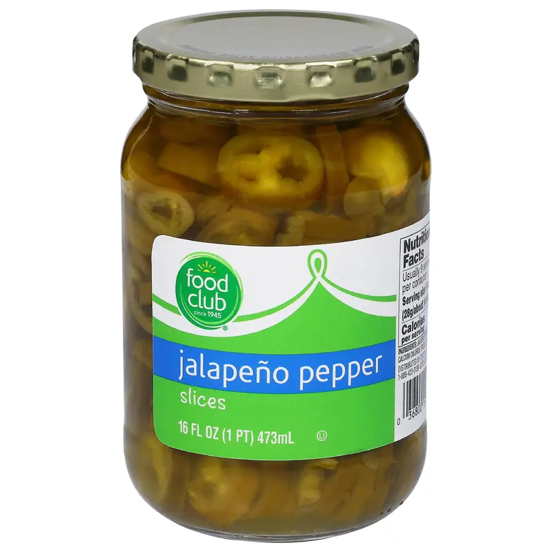 Food Club Jalapeno Pepper Slices 16 oz