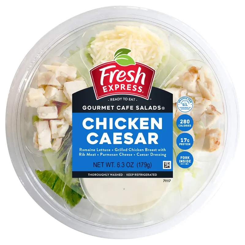 Fresh Express Gourmet Caf Salads Chicken Caesar Salad Bowl Kit