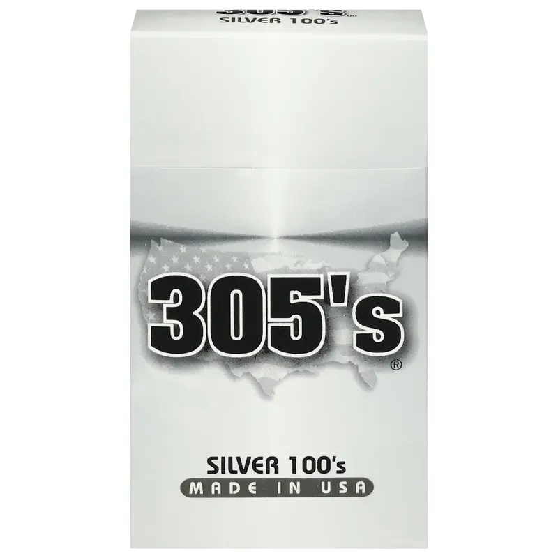 305's Silver 100's Cigarettes 20 ea