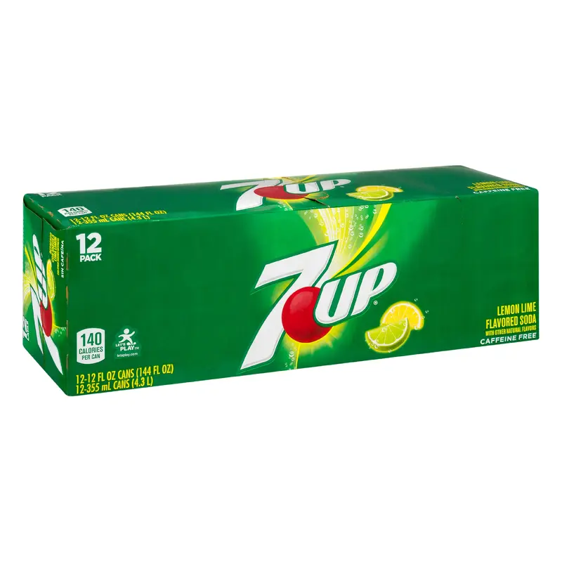 7 UP 12 Pack Lemon Lime Flavored Soda 12 ea