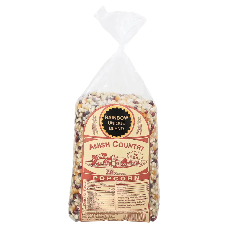 Amish Country Rainbow Unique Blend Popcorn 32 oz