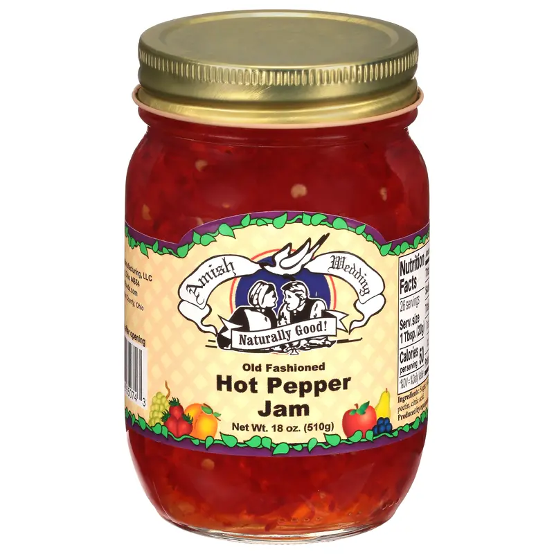 Amish Wedding Old Fashioned Hot Pepper Jam 18 oz