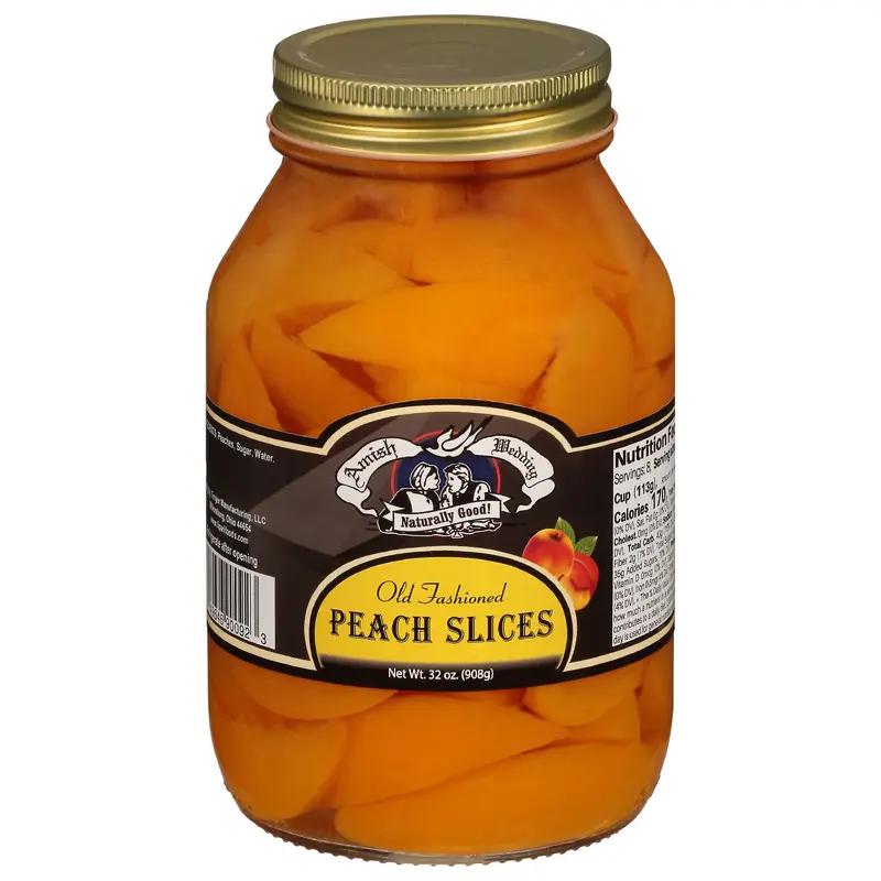 Amish Wedding Old Fashioned Peach Slices 32 oz