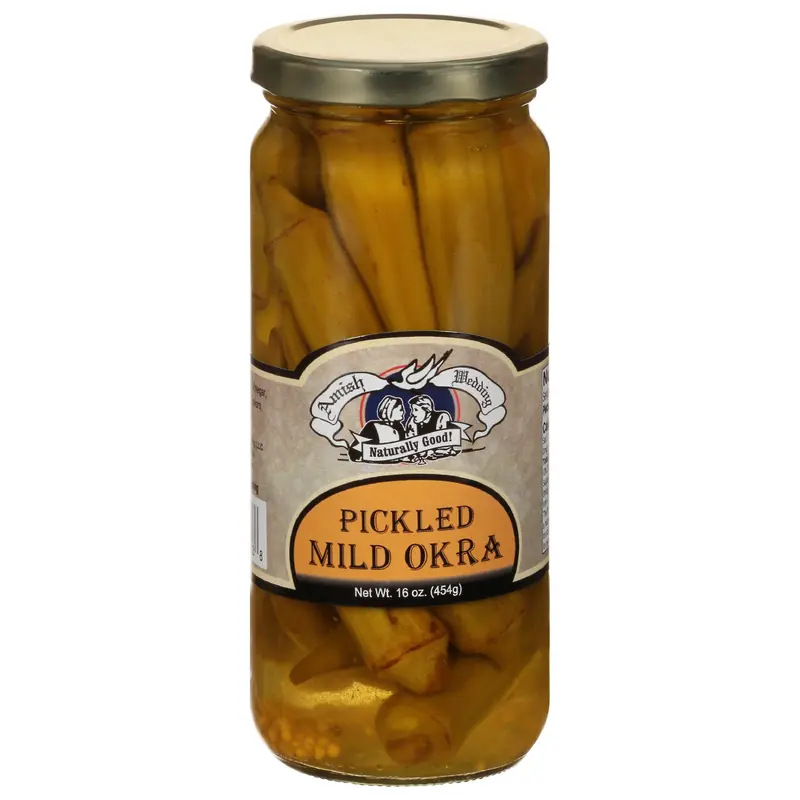 Amish Wedding Pickled Mild Okra 16 oz
