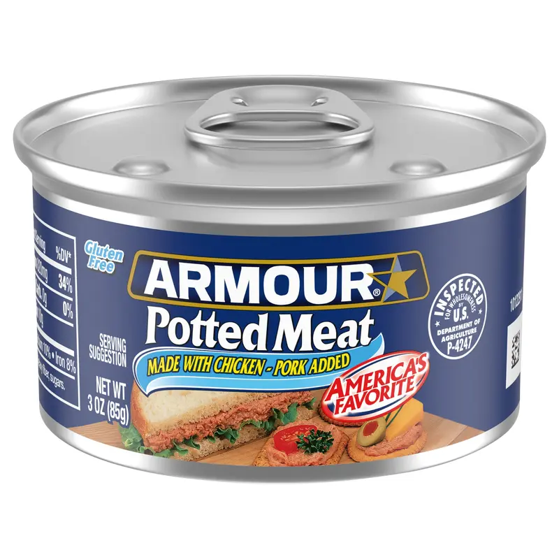 Amour Star Potted Meat, Canned Meat, 3 OZ