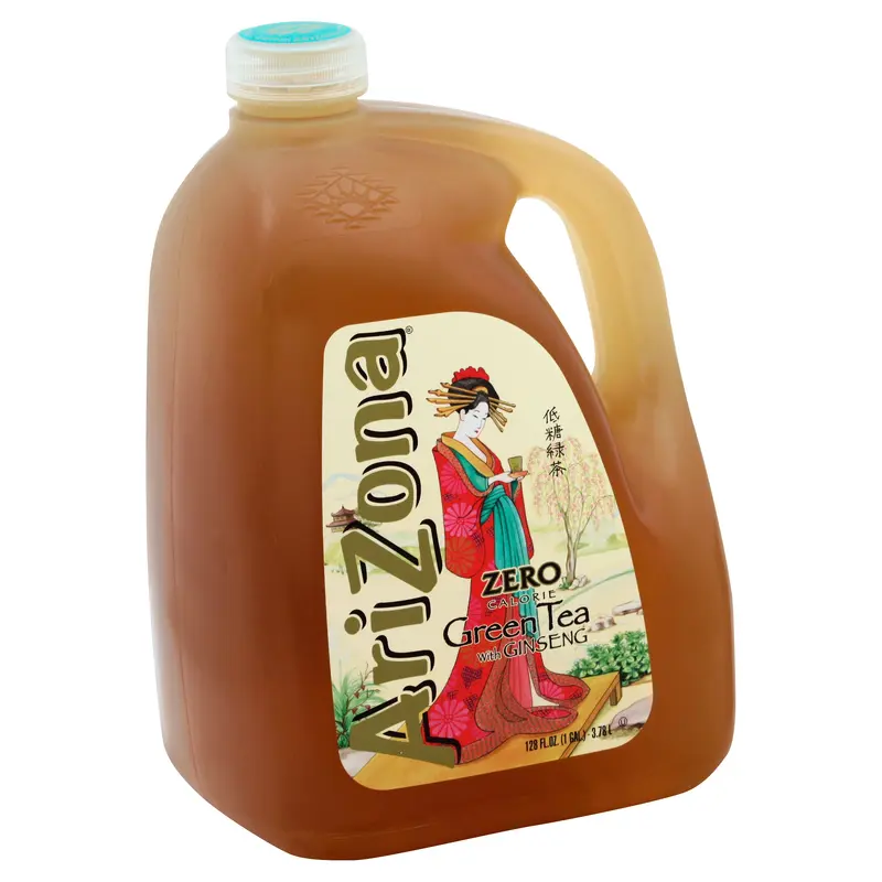 AriZona Green Tea 128 oz - With GINSENG and HONEY - With GINSENG