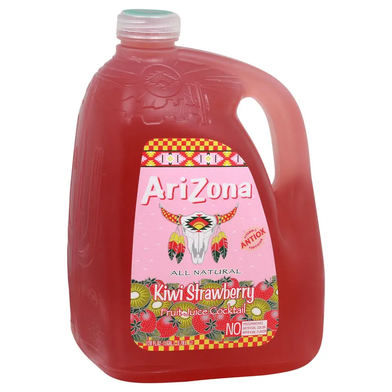 Arizona Kiwi Strawberry Fruit Juice Cocktail 128 fl oz Bottle