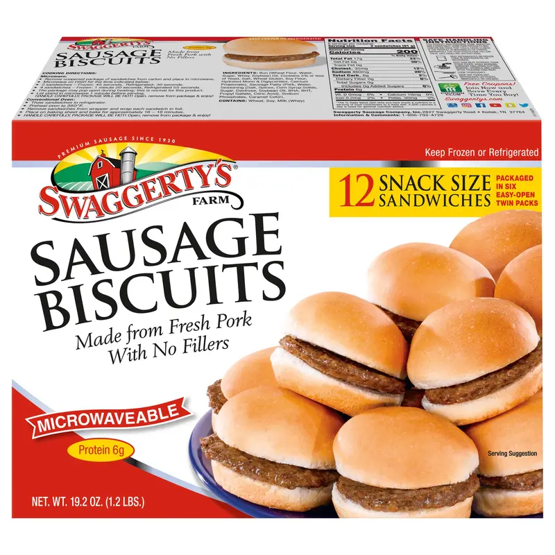 12 Sausage Biscuits 19.2oz
