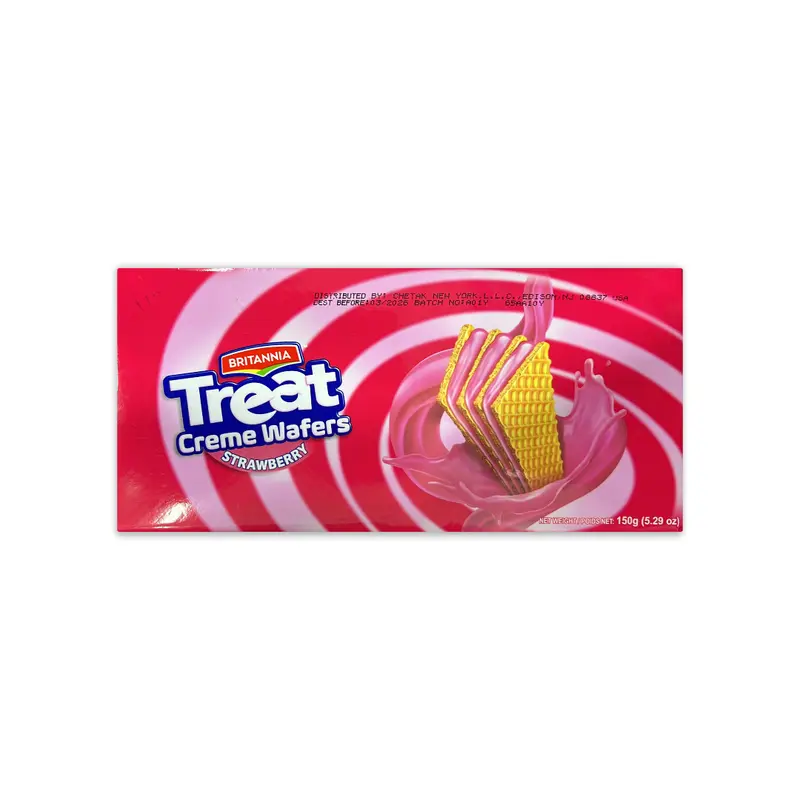 BRITANNIA CREME WAFERS STRAWBERRY