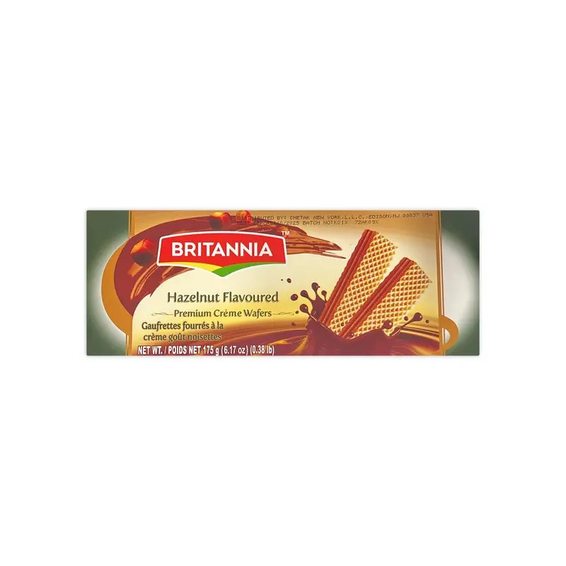 BRITANNIA HAZELNUT FLAVOURED WAFERS
