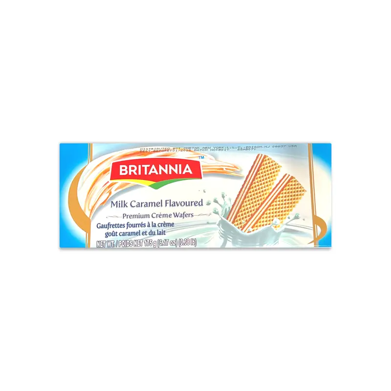 BRITANNIA MILK CARAMEL FLAVOURED WAFERS