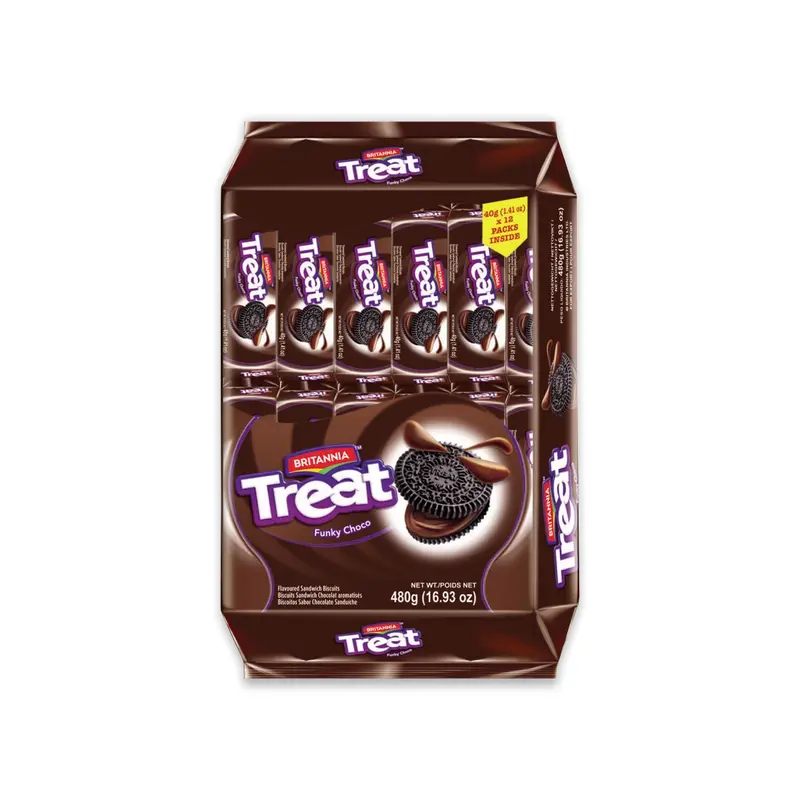 BRITANNIA TREAT FUNKY CHOCO(12 PACKS INSIDE)