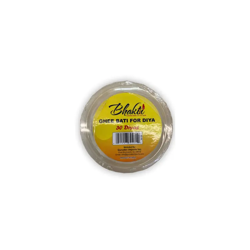 BHAKTI GHEE BATI FOR DIYAS - 30 BATI