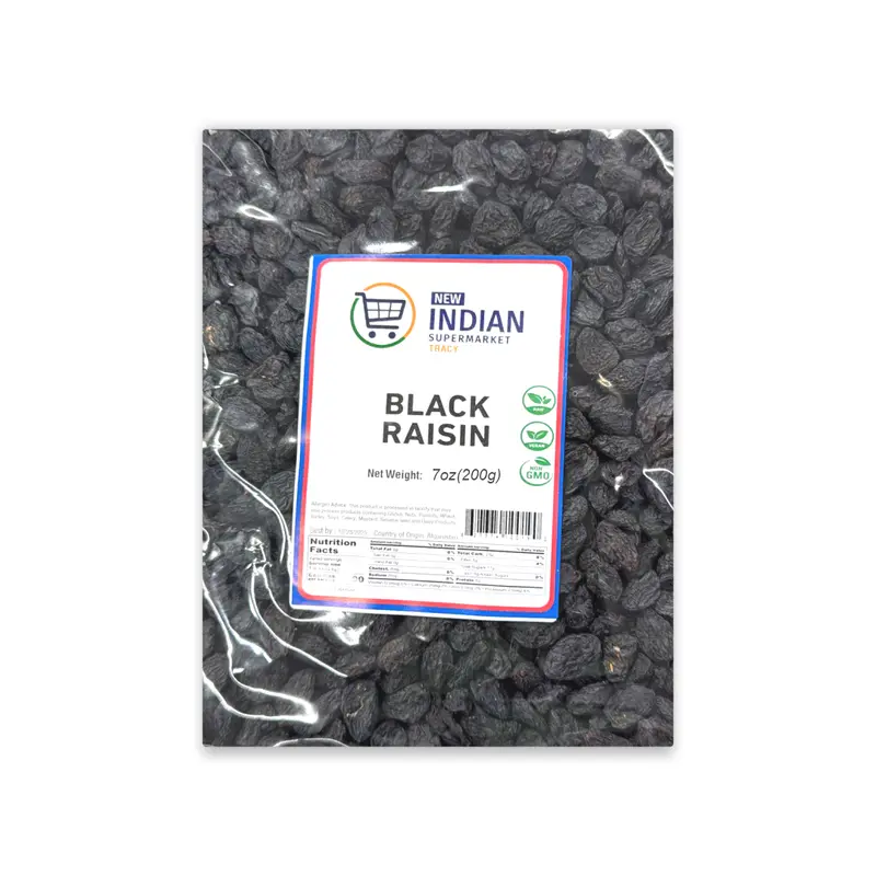BLACK RAISINS BY INDIAN SUPERMARKET