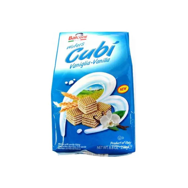 BALCONI CUBI WAFERS VANILLA 250GM