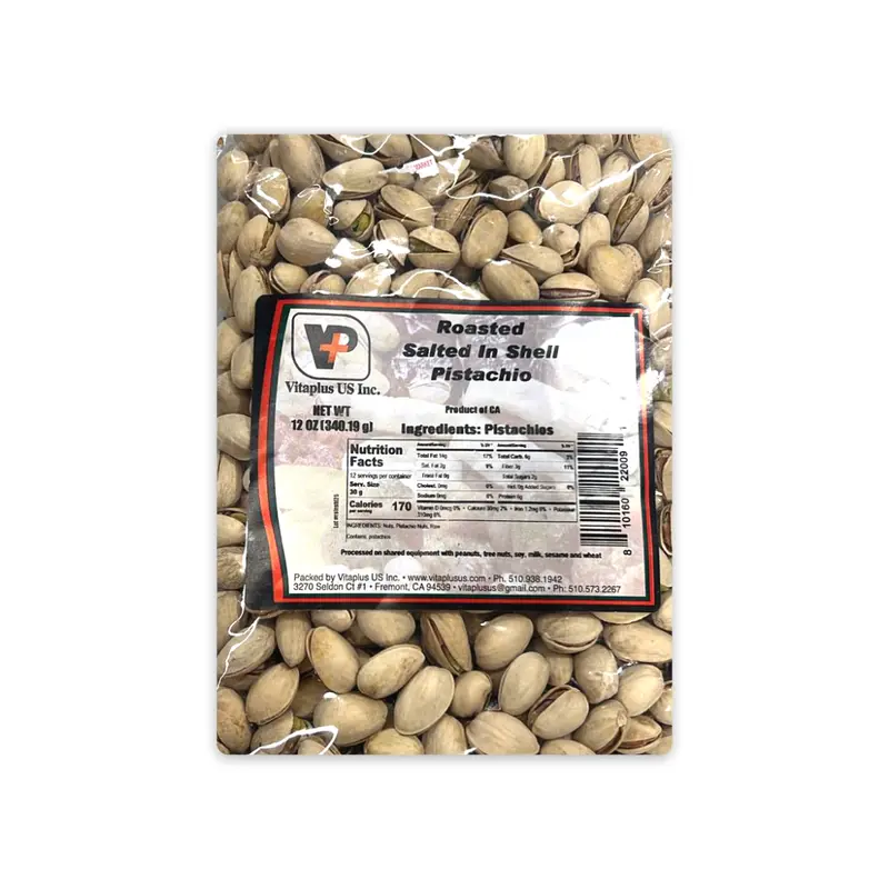 VP ROASTED SALTED IN SHELL PISTACHIO