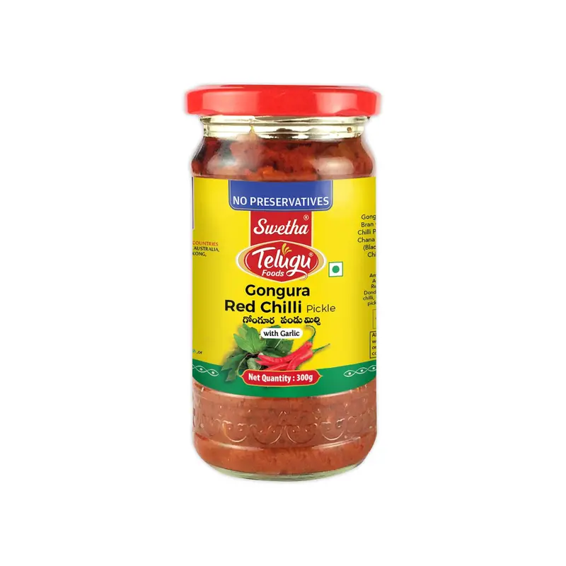 SWETHA TELUGU FOODS GONGURA RED CHILLI PICKLE