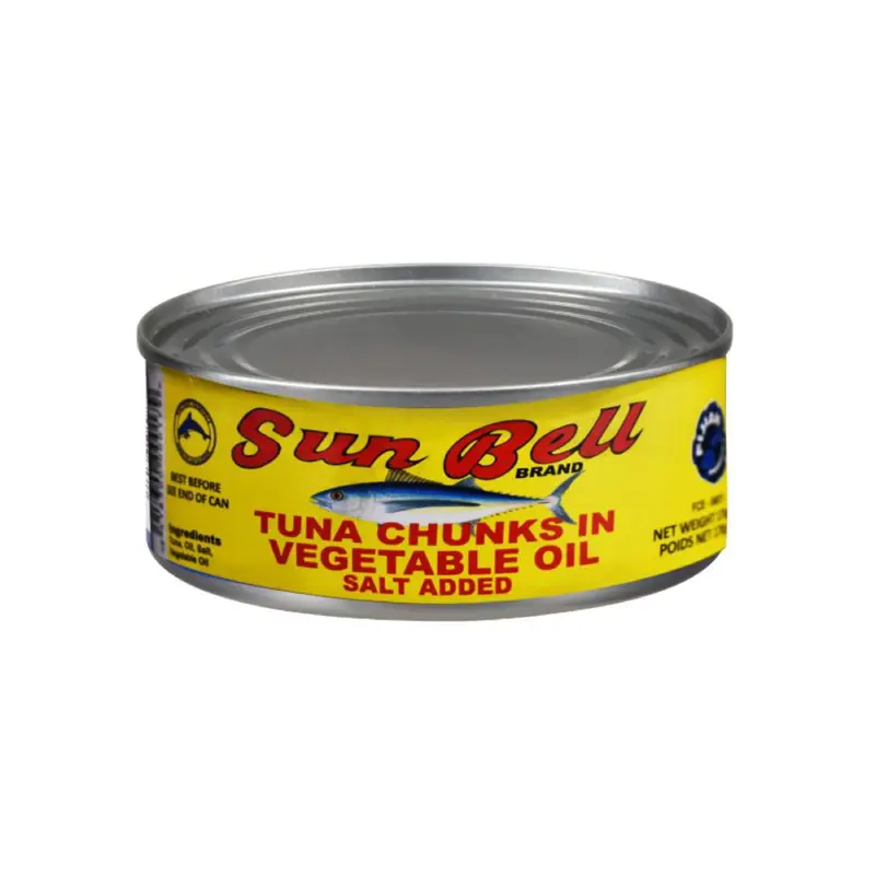 SUN BELL TUNA CHUNKS IN VEGETABLE OIL