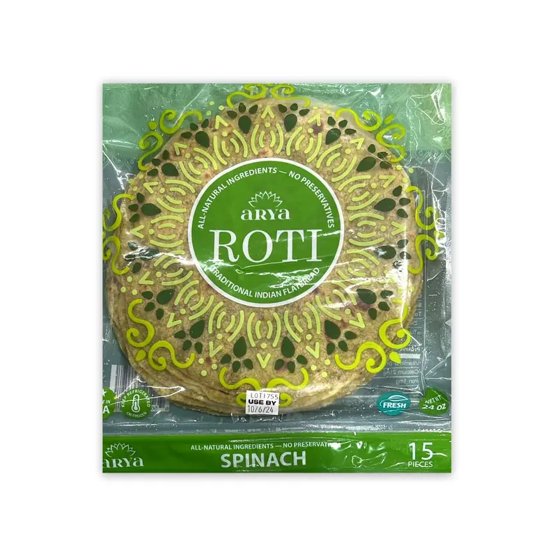 ARYA ROTI SPINACH (15 PCS)