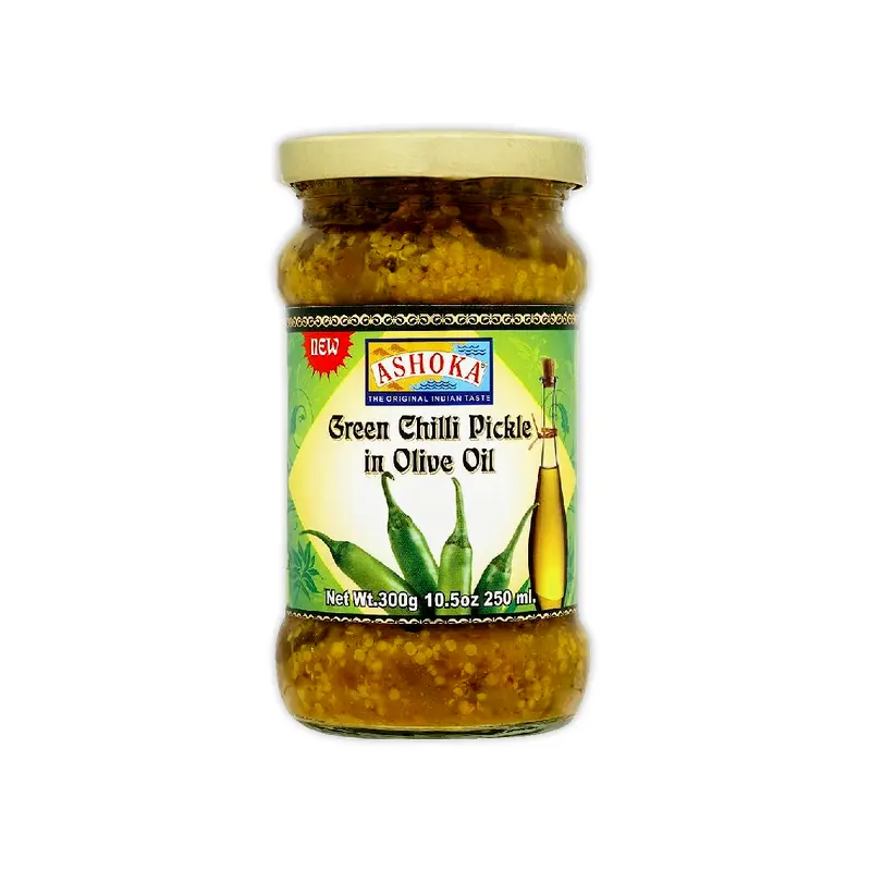 ASHOKA GREEN CHILLI PICKLE IN OLIVE OIL