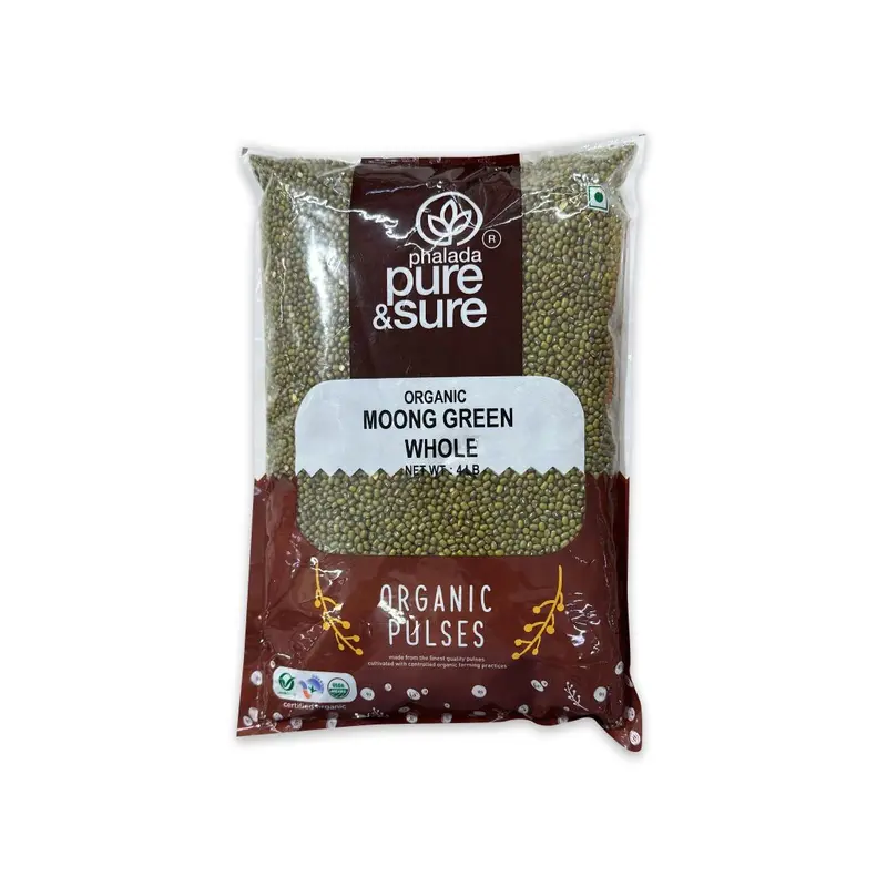 PHALADA PURE & SURE ORGANIC MOONG GREEN WHOLE