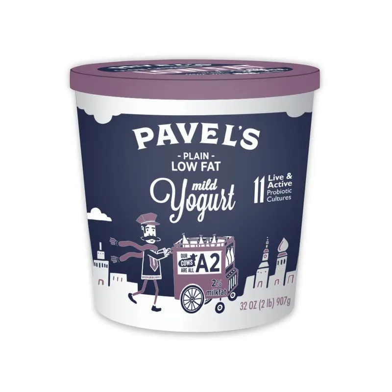 PAVEL'S PLAIN LOW FAT A2 MILD YOGURT