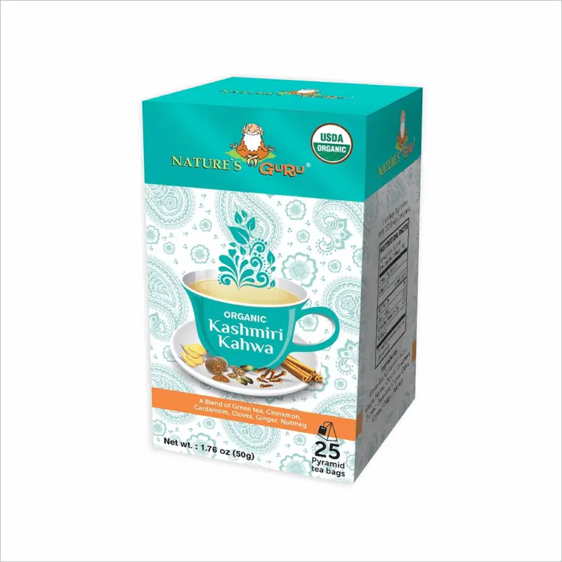 NATURE'S GURU ORGANIC KASHMIRI KAHWA ( 25 TEA BAGS )