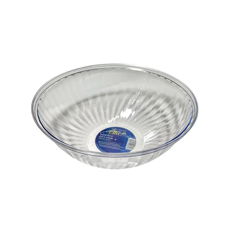 C.E.ELITE - CLEAR POLSTYRENE SALAD BOWL 24x150 OZ