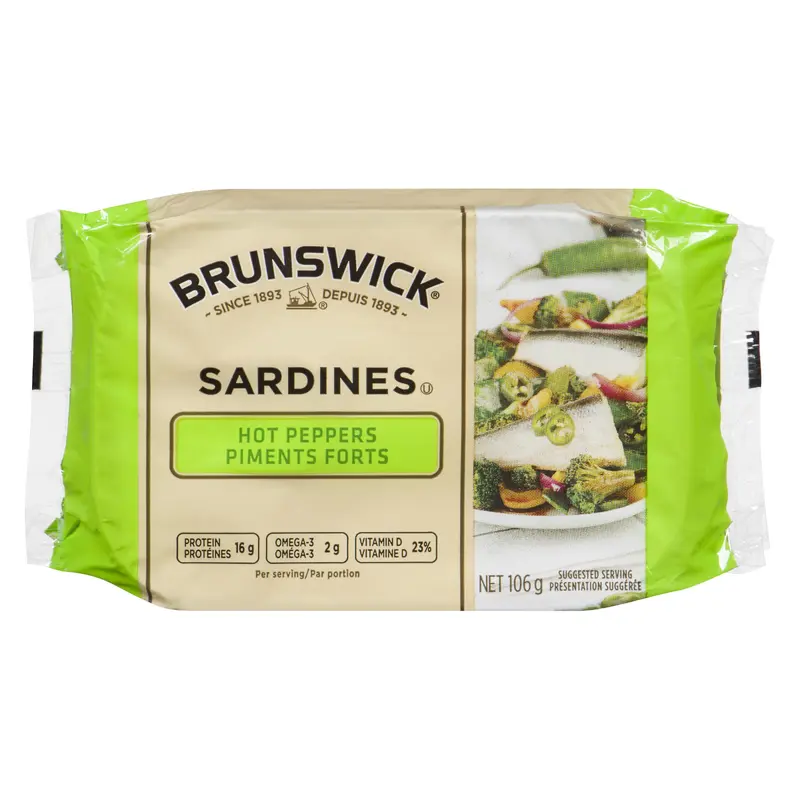 BRUNSWICK - SARDINES TABASCO PEPPER 106GR