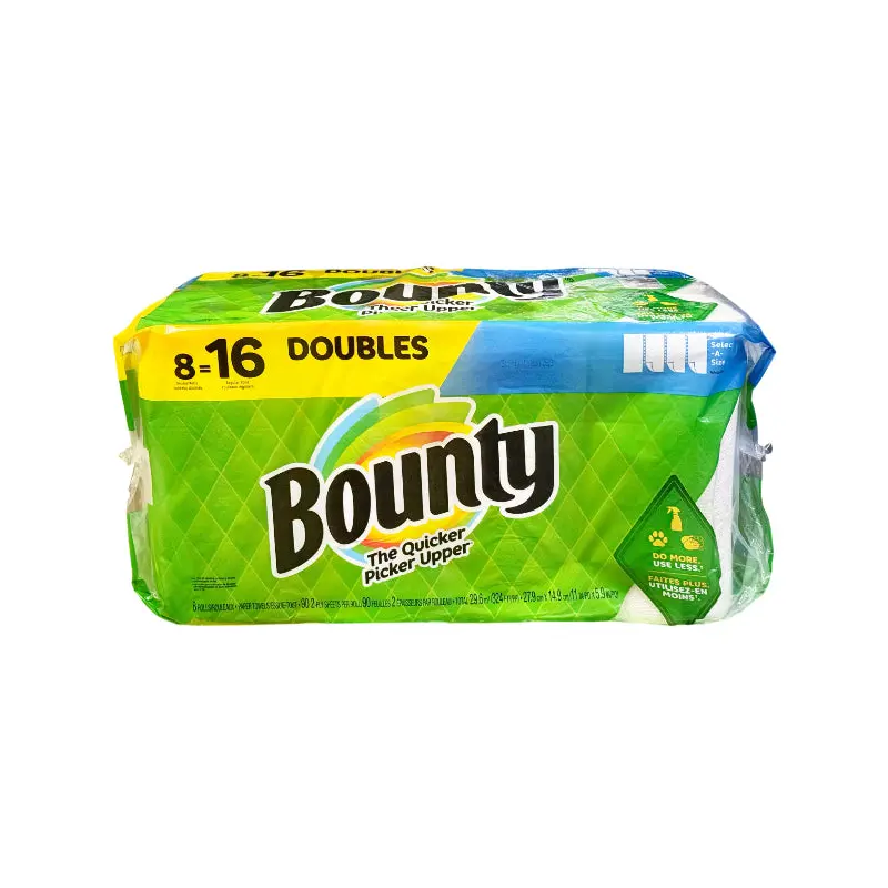 BOUNTY - PAPER TOWELS 8=16 DOUBLES 8CT