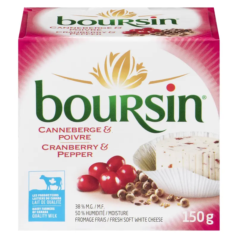 BOURSIN - CRANBERRY AND PEPPER 150GR