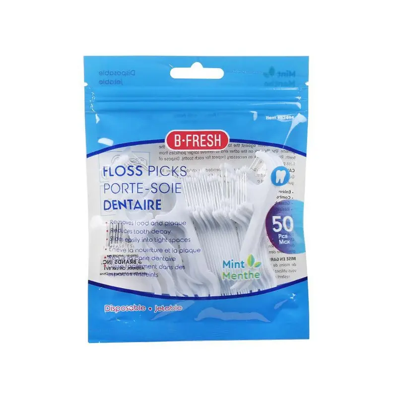 BODICO - 50PC DENTAL FLOSS PICK W/MINT EA