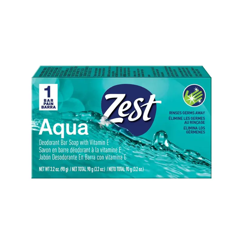 ZEST - AQUA DEODORANT BAR SOAP 90GR
