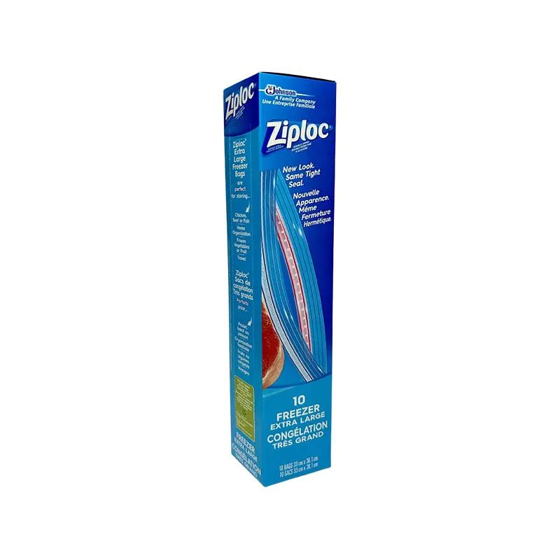 ZIPLOC - FREEZER BAGS EXTRA LARGE 9x10 EA